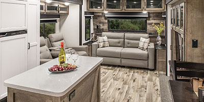 2023 Venture RV SportTrek Touring Edition STT333VMI Travel Trailer Living Room