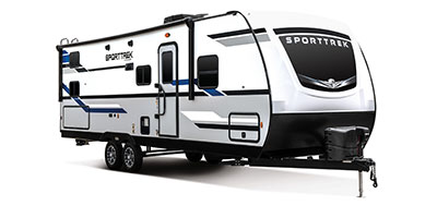 2022 Venture RV SportTrek ST270VBH Travel Trailer Exterior Front 3-4 Door Side