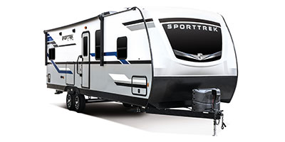 2022 Venture RV SportTrek ST291VRK Travel Trailer Exterior Front 3-4 Door Side