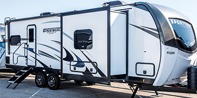 2024 Venture RV SportTrek Touring Edition STT272VRK Travel Trailer Exterior Front 3-4 Door Side