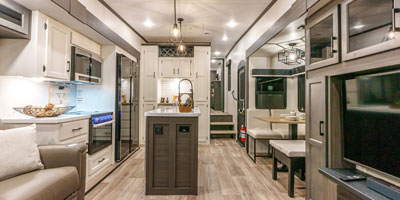 2025 Venture RV SportTrek Touring Edition STTF353VIK Fifth Wheel Back to Front