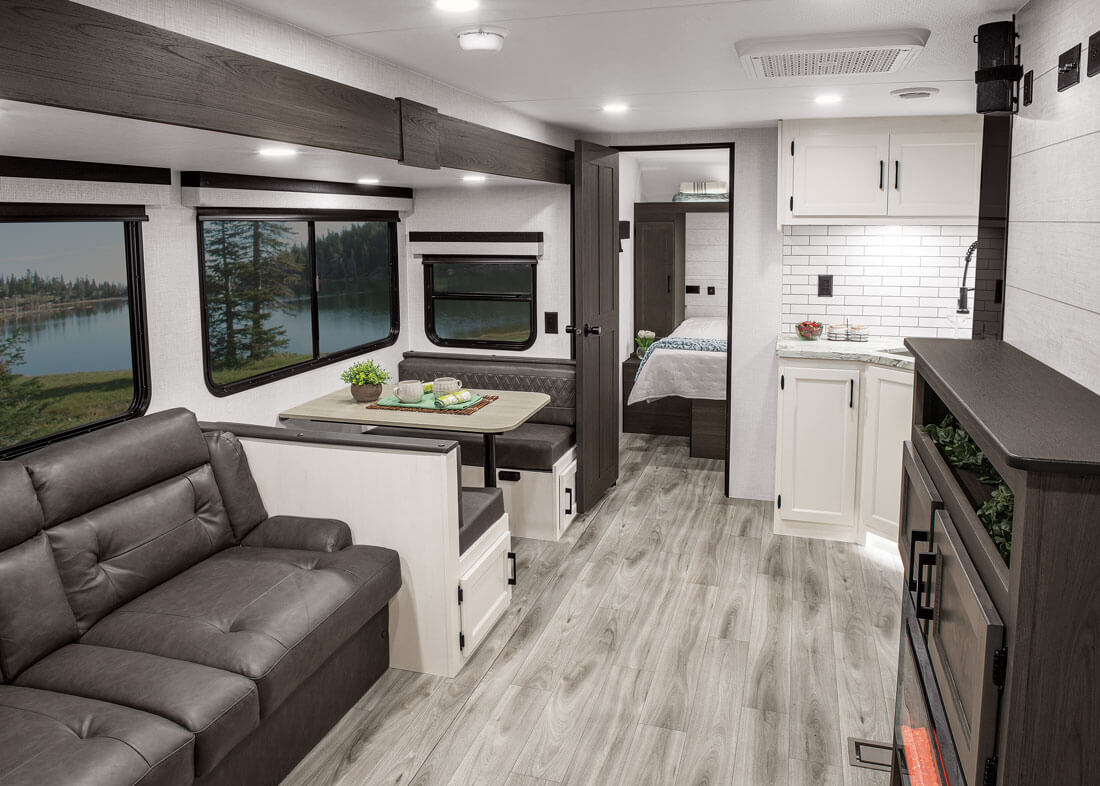 2026 Venture RV Campbound Platinum CBP261CRB All New Travel Trailer Kitchen