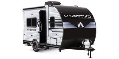 2026 Venture RV Campbound CB130CRD Travel Trailer Exterior Front 3-4 Door Side