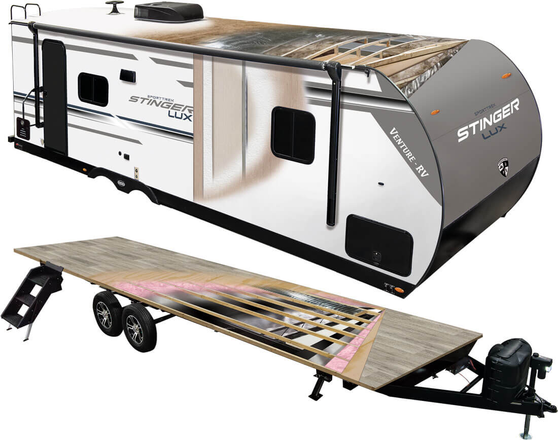 2026 Venture RV SportTrek Stinger Travel Trailer Construction