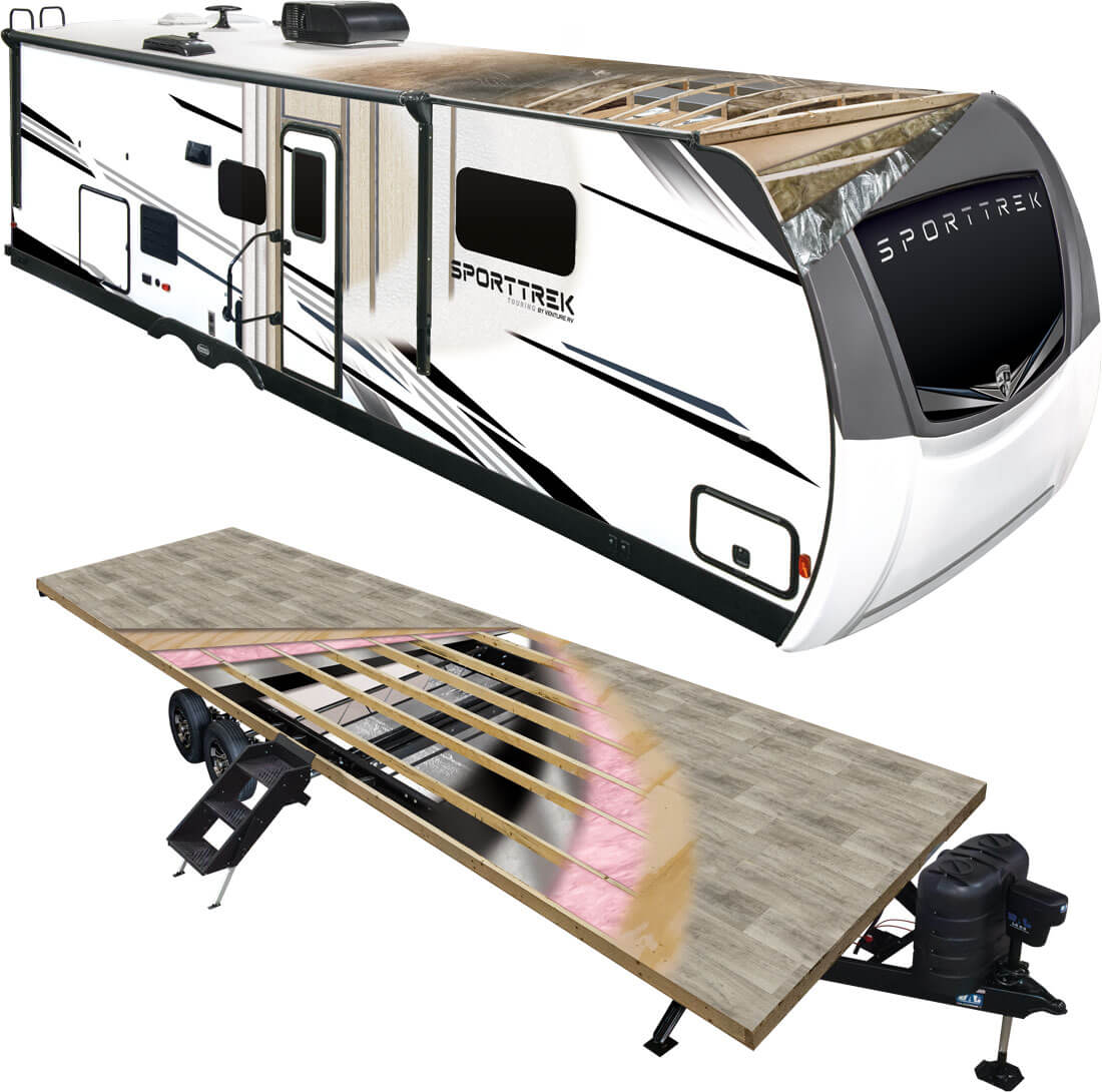 2026 Venture RV SportTrek Touring Edition Luxury Travel Trailer Construction