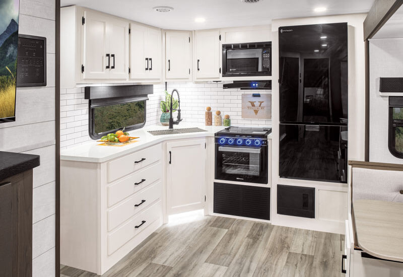 2026 Venture RV SportTrek Touring Edition STT272VRK Travel Trailer Kitchen Solid Surface Countertops