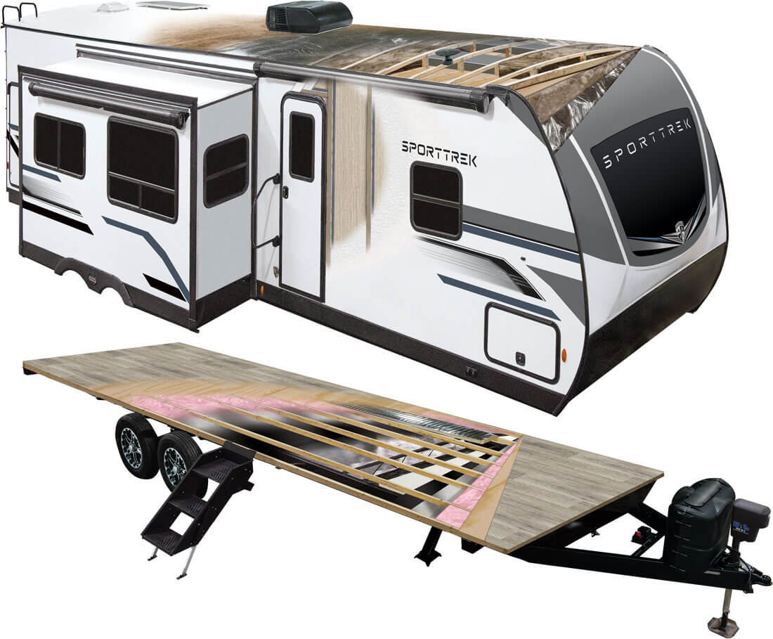 2026 Venture RV SportTrek Lightweight Travel Trailer Construction