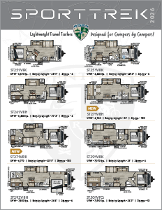 2026 Venture RV SportTrek Lightweight Travel Trailers Flyer