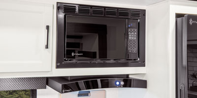2026 Venture RV SportTrek ST327VIK Travel Trailer Kitchen Microwave