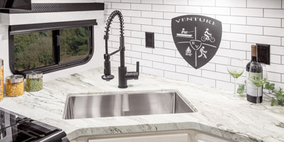 2026 Venture RV Stratus SR282VFD Travel Trailer Kitchen Sink