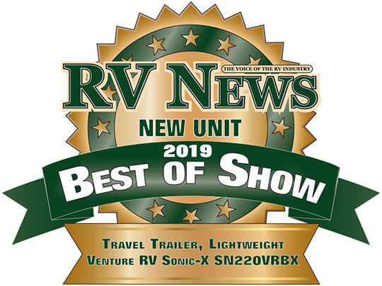 RV News 2019 Best of Show Award Venture Sonic X SN220VRBX