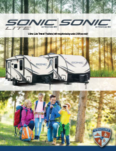 2018 Venture RV Sonic Lite Travel Trailers Brochure