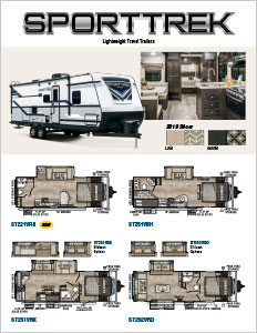 2019 Venture RV SportTrek Lightweight Travel Trailers Flyer