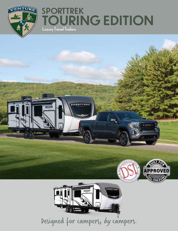 2023 Venture RV SportTrek Touring Edition Luxury Travel Trailers Brochure