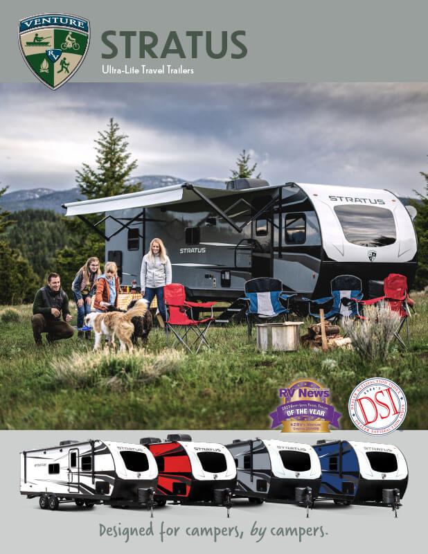 2023 Venture RV Stratus Ultra Lite Travel Trailers Brochure