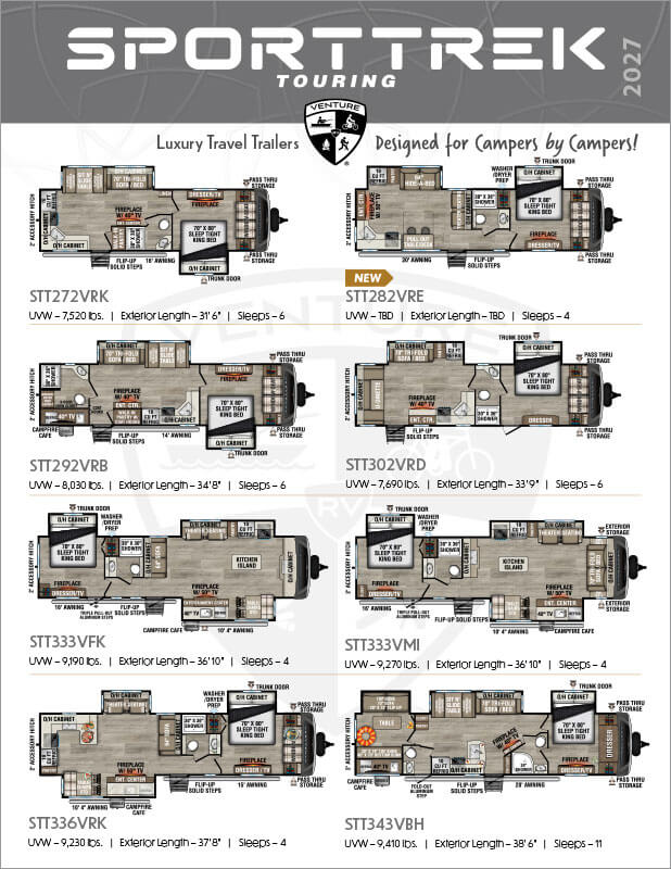 2027 Venture RV SportTrek Touring Edition Luxury Travel Trailers Flyer