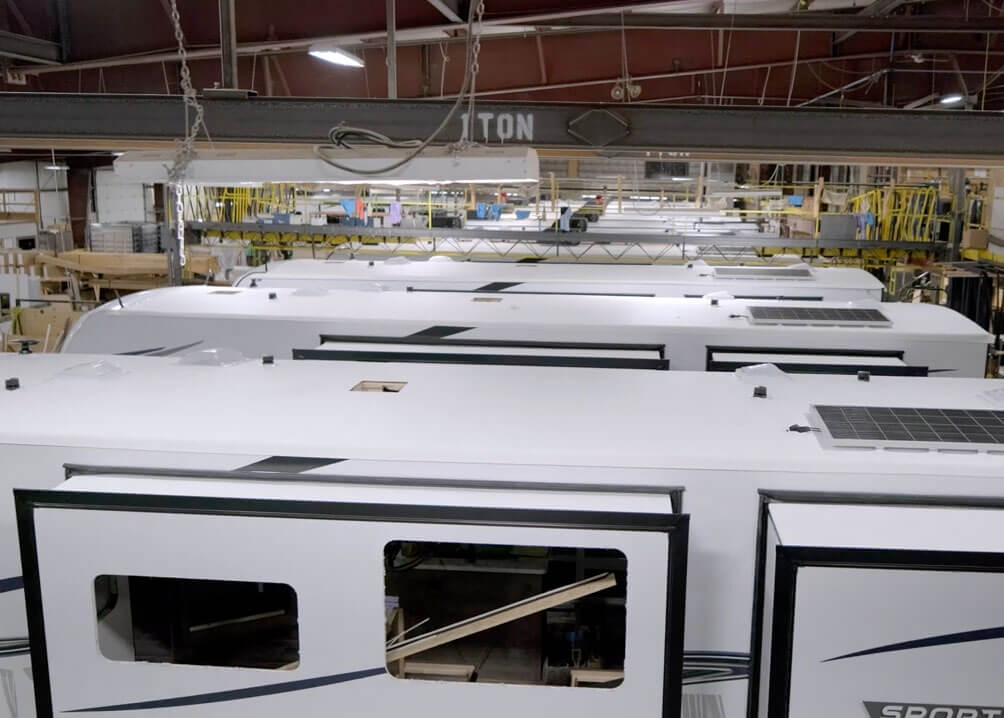 Venture RV Plant 8 Tour Where Stratus and SportTrek Travel Trailers and Fifth Wheels Are Made