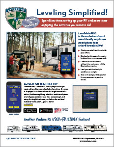 Venture RV LevelMatePRO Wireless Vehicle Leveling System Flyer