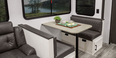 2026 Venture RV Campbound Platinum CBP261CRB Travel Trailer Dinette