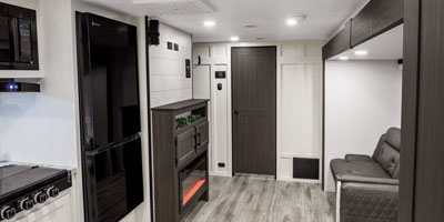 2026 Venture RV Campbound Platinum CBP261CRB Travel Trailer Living Room