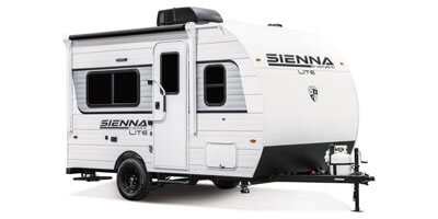 2026 Venture RV Sienna Lite SA130VRD Travel Trailer Exterior Front 3-4 Door Side
