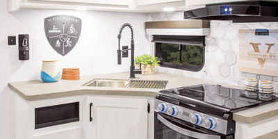 2026 Venture RV Sienna SA241VRD Travel Trailer Kitchen Cabinets