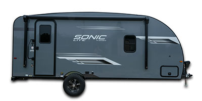 2024 Venture RV Sonic Lite SL169VRK Travel Trailer Exterior Side Profile Door Side