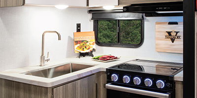 2024 Venture RV Sonic SN231VRL Travel Trailer Kitchen Cabinets