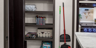 2026 Venture RV SportTrek STF303VIK Fifth Wheel Entertainment Center Hidden Storage