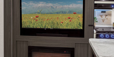 2026 Venture RV SportTrek STF303VIK Fifth Wheel Entertainment Center TV