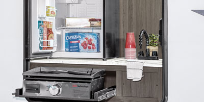 2026 Venture RV SportTrek STF312VTB Fifth Wheel Exterior Kitchen