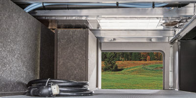 2026 Venture RV SportTrek STF312VTB Fifth Wheel Exterior Pass Through Storage Open