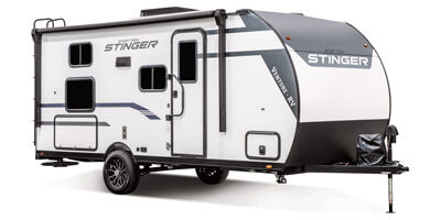 2026 Venture RV SportTrek Stinger Lite STS161VUD Travel Trailer Exterior Front 3-4 Door Side