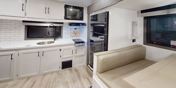 2026 Venture RV SportTrek Stinger Lite STS181VRK Travel Trailer Interior 360