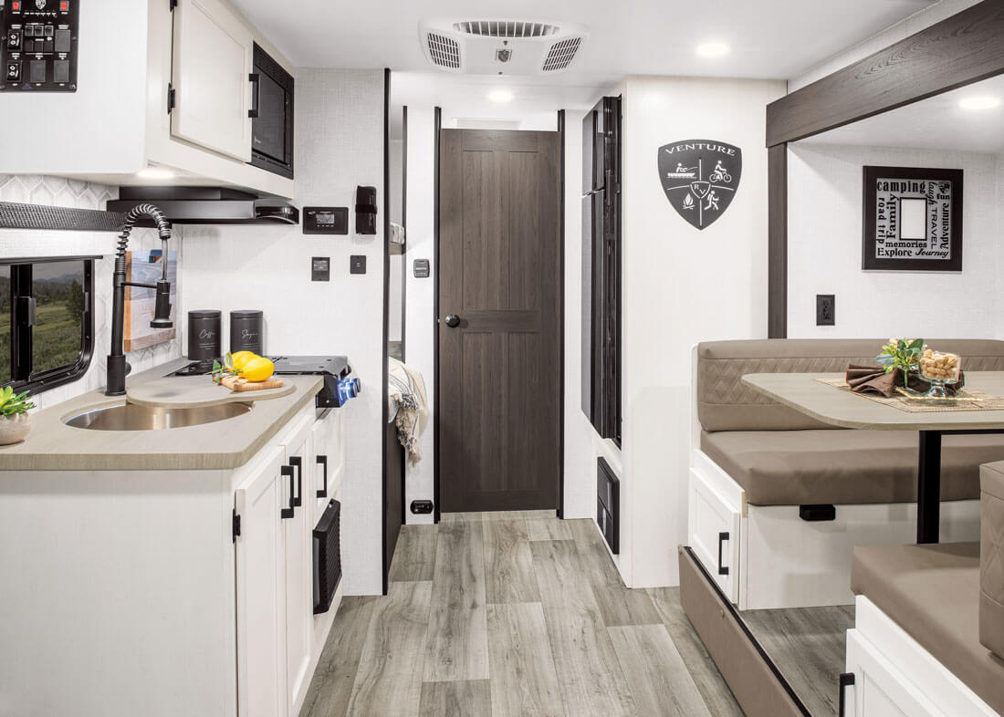 2026 Venture RV SportTrek Stinger STS222VUD Lightweight Travel Trailer Kitchen