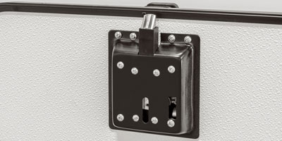 2026 Venture RV SportTrek Stinger STS222VUD Travel Trailer Exterior Pass Through Storage Latch