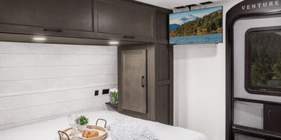 2026 Venture RV SportTrek Stinger STS222VUD Travel Trailer Bedroom