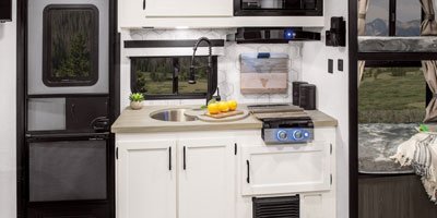 2026 Venture RV SportTrek Stinger STS222VUD Travel Trailer Kitchen