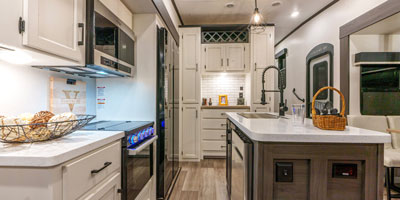 2025 Venture RV SportTrek Touring Edition STTF353VIK Fifth Wheel Kitchen