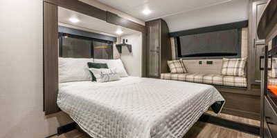 2025 Venture RV SportTrek Touring Edition STTF353VRK Fifth Wheel Bedroom
