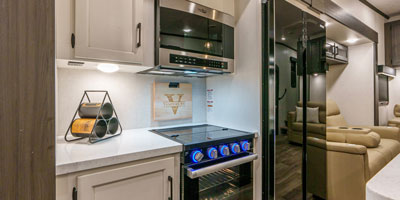 2025 Venture RV SportTrek Touring Edition STTF353VRK Fifth Wheel Kitchen 2