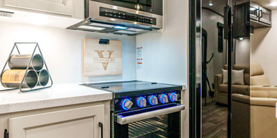 2025 Venture RV SportTrek Touring Edition STTF353VRK Fifth Wheel Kitchen Vertical