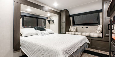 2025 Venture RV SportTrek Touring Edition STTF354VBH Fifth Wheel Master Bedroom King Bed
