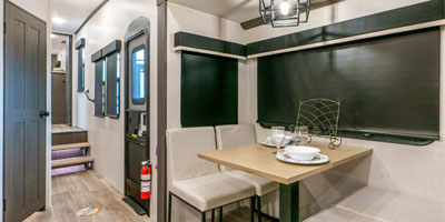 2025 Venture RV SportTrek Touring Edition STTF363VFR Fifth Wheel Table Slide