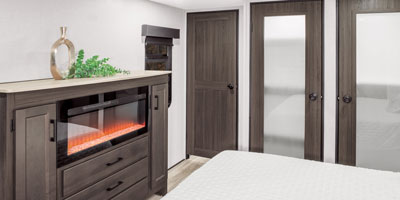 2026 Venture RV SportTrek Touring Edition STTF353VIK Fifth Wheel Bedroom Fireplace