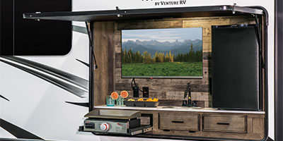 2024 Venture RV SportTrek Touring Edition STT333VMI Travel Trailer Exterior Kitchen