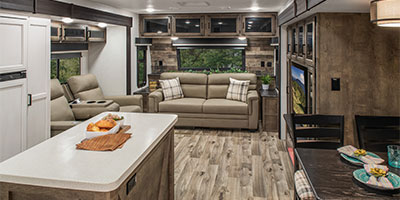 2024 Venture RV SportTrek Touring Edition STT333VMI Travel Trailer Living Room
