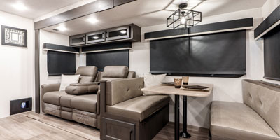2025 Venture RV SportTrek Touring Edition STT292VRB Travel Trailer Dining Booth, Dinette Slide, Theater Seats