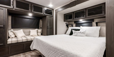 2025 Venture RV SportTrek Touring Edition STT292VRB Travel Trailer Master Bedroom King Bed