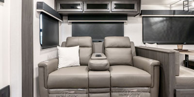 2025 Venture RV SportTrek Touring Edition STT292VRB Travel Trailer Living Room Theater Seats
